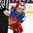 GRAND FORKS, NORTH DAKOTA - APRIL 14: A Russian forward leans in for the face-off during preliminary round action against the U.S. at the 2016 IIHF Ice Hockey U18 World Championship. (Photo by Minas Panagiotakis/HHOF-IIHF Images)

